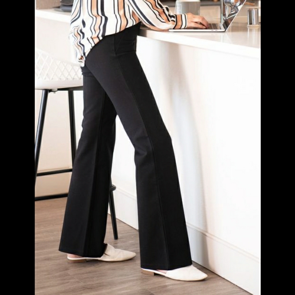 Betabrand • Bootcut Yoga Work Pants Blac…